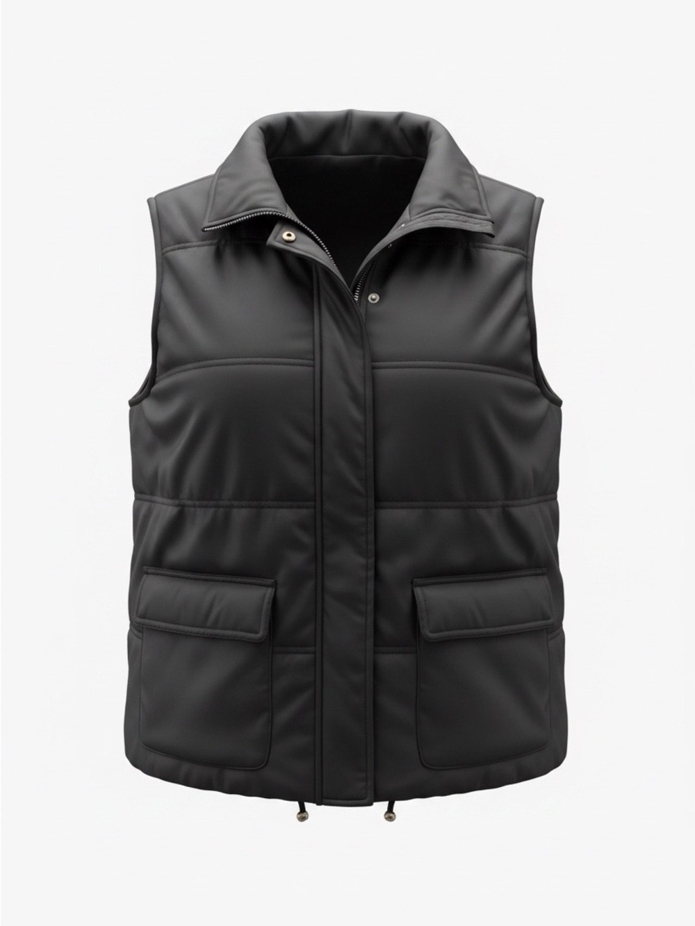 Charter Club Black Quilted Puffer Vest
